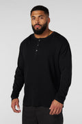 8034 - Henley Thermal Longsleeves